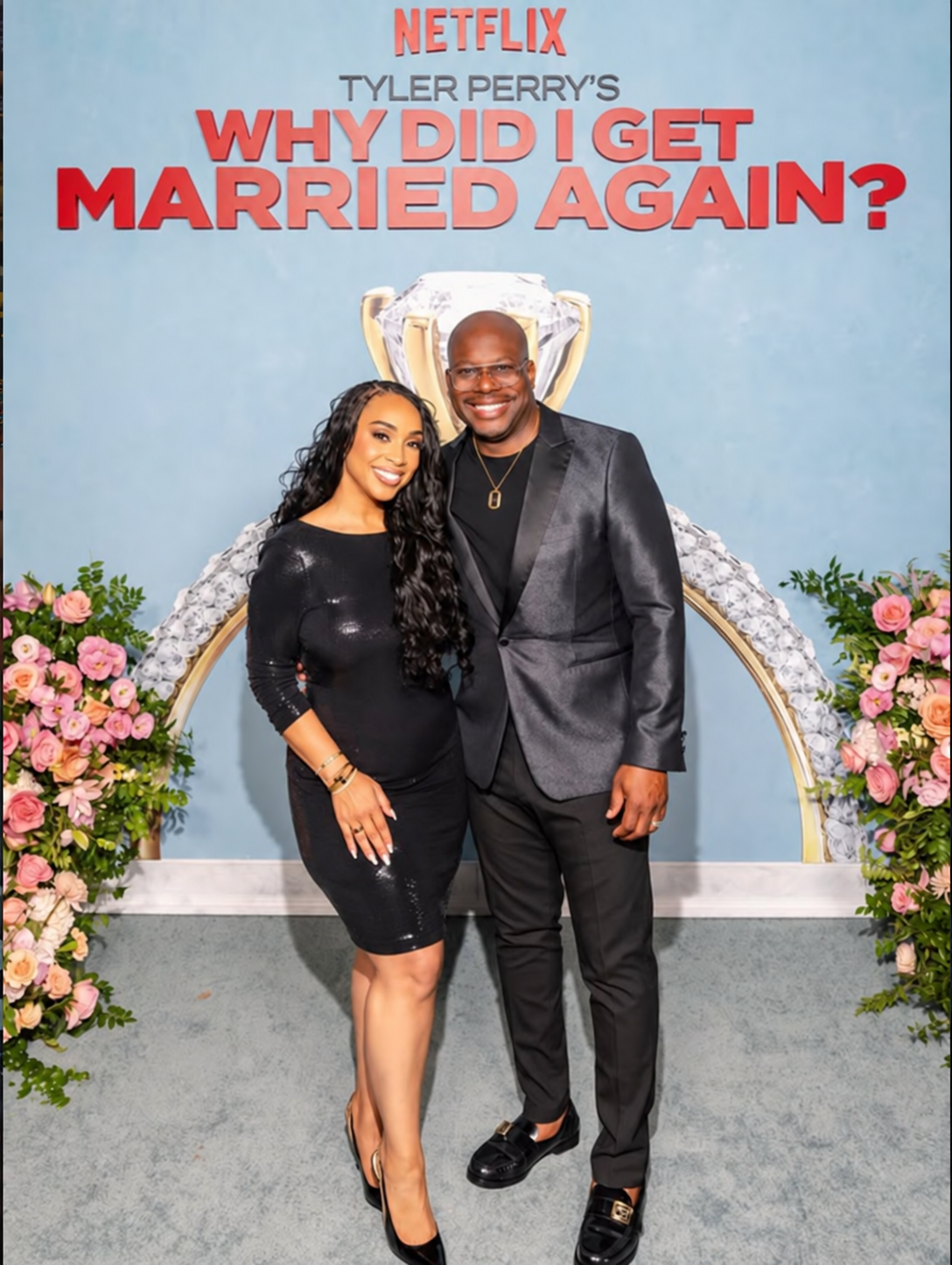 Laterras and Ashley at a Netflix Tyler Perry event