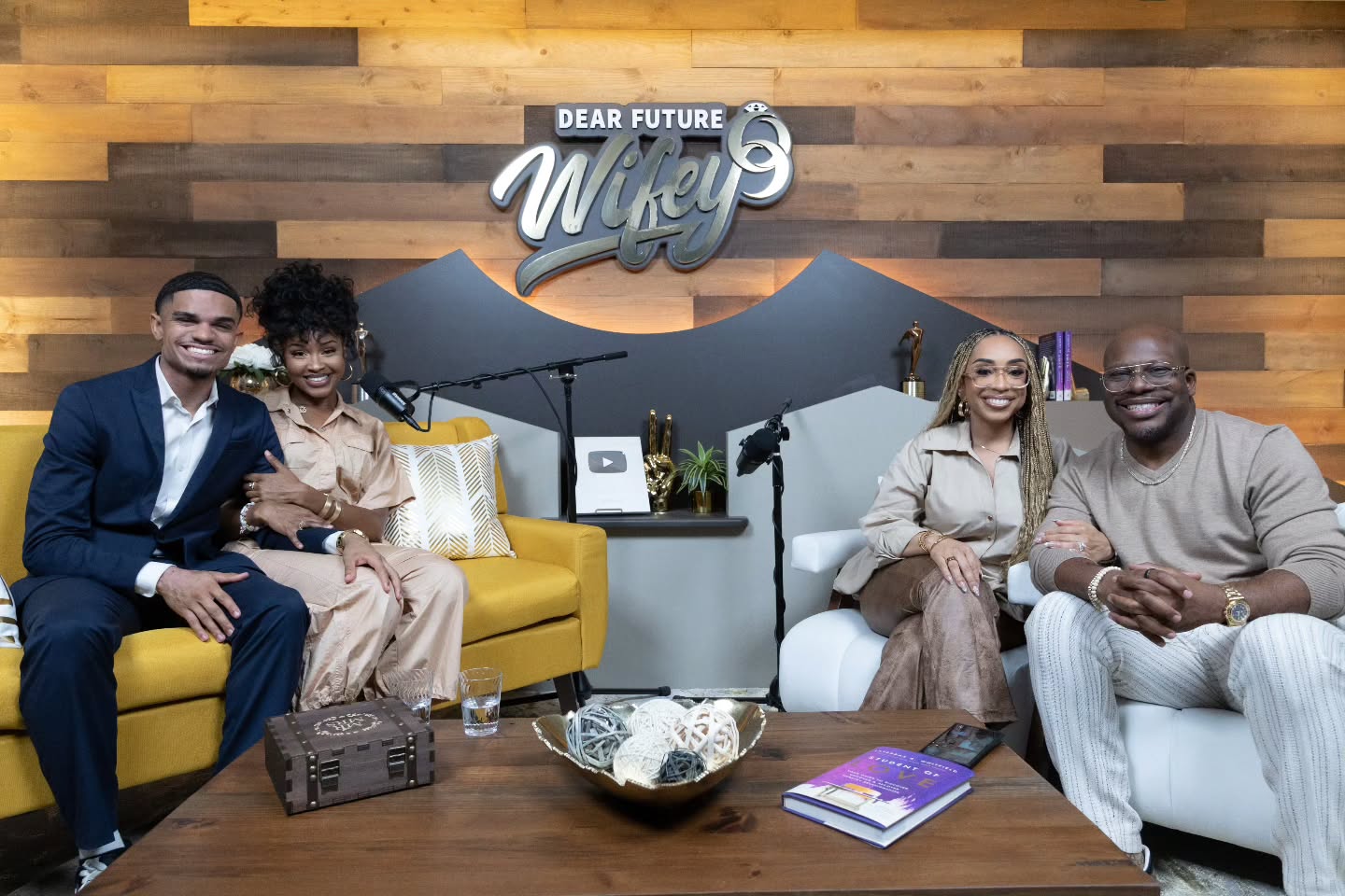 Laterras and Ashley in the podcast studio